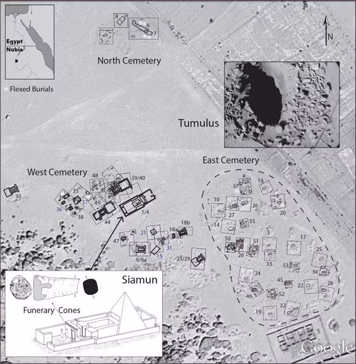 Sarah Schrader, tác giả đầu tiên của nghiên cứu, phó giáo sư khảo cổ học tại Đại học Leiden ở Hà Lan cho biết có một số lý do có thể để giải thích cho việc vì sao những cá nhân không thuộc tầng lớp tinh hoa lại được chôn cất trong các ngôi mộ kim tự tháp. Ảnh: S. Schrader et al.