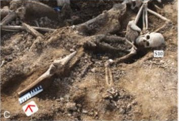 Kết quả nghiên cứu do nhóm chuyên gia từ Đại học Cát Lâm, Đại học Lan Châu (Trung Quốc), Đại học Tổng hợp Ulaanbaatar (Mông Cổ) và Viện Khảo cổ học thuộc Viện Hàn lâm Khoa học Nga công bố những chiến binh nhà Hán trên đều thiệt mạng trong cuộc chiến với người Hung Nô. Ảnh: Kovalev, et. al/Journal of Archaeological Science.