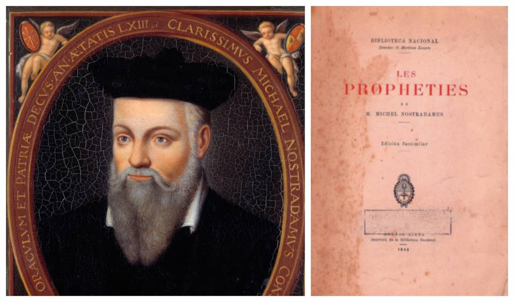 Nostradamus là nhà nhà tiên tri, chiêm tinh học nổi tiếng người Pháp sống vào thế kỷ 16. Ông đã cho xuất bản cuốn Les Propheties (Những lời tiên tri) vào năm 1555. Ảnh: kqed.