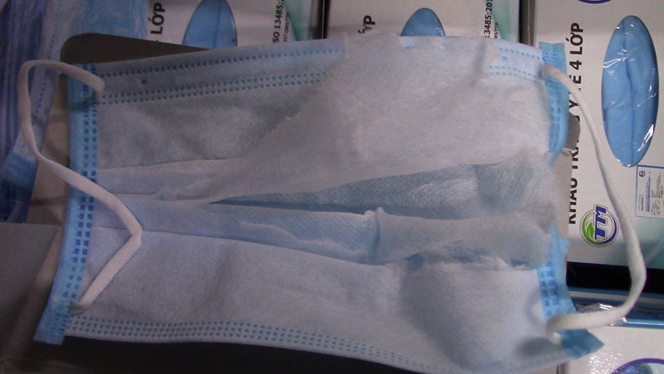 Toàn bộ khẩu trang đang bị tạm giữ.