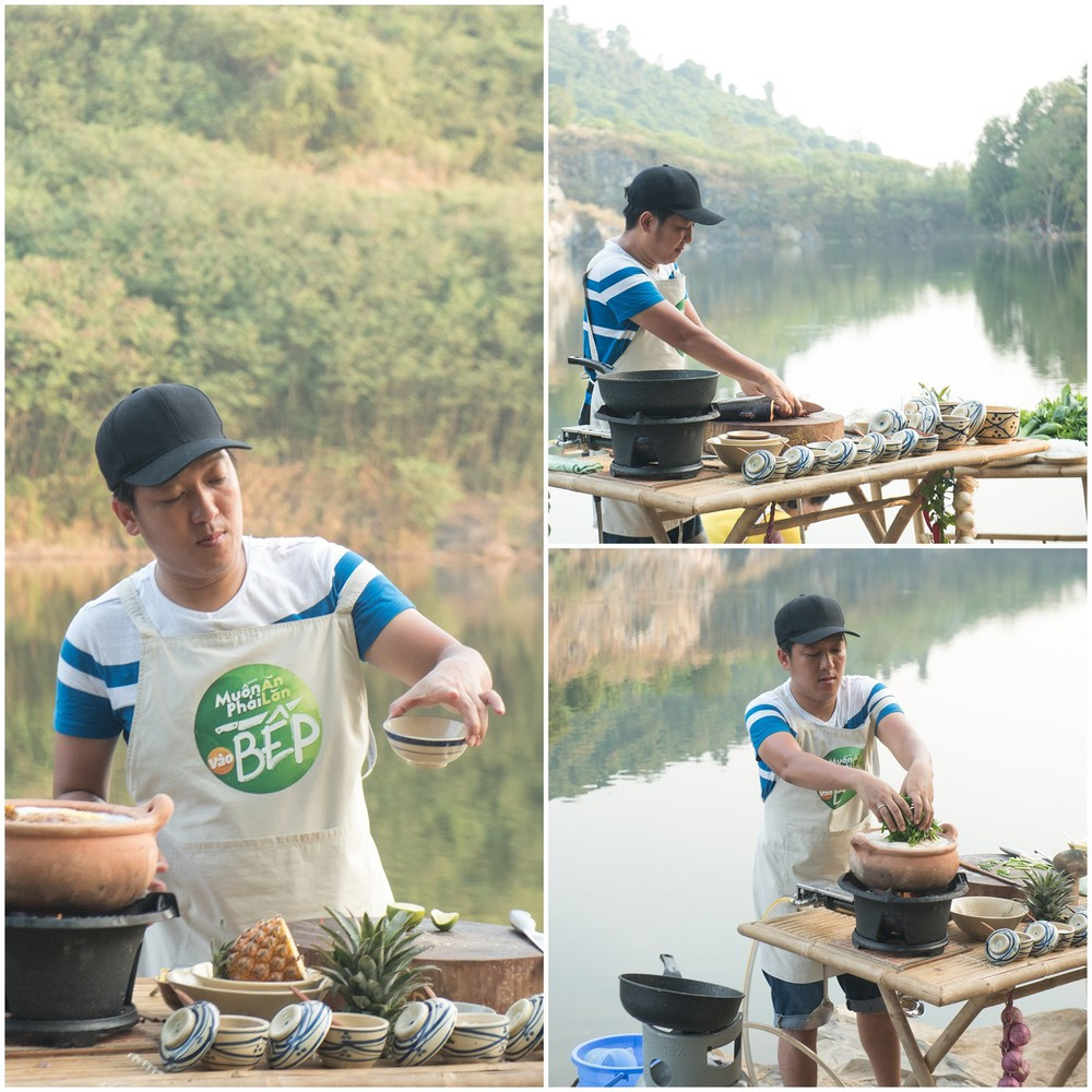 Khá khẩm hơn Trấn Thành, khả năng nấu ăn của Trường Giang lẫy lừng showbiz. Tay nghề của "chàng hề xứ Quảng" tuyệt đối không thua kém bầu bếp của một khách sạn 5 sao. Trường Giang có thể nấu vô số món ngon, sở trường là ẩm thực dân dã.