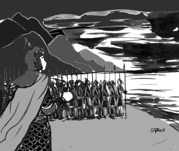 Quan Dai Viet mai phuc danh tan 5 van thuy quan Tong