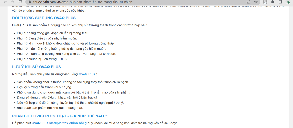 Cuc ATTP canh cao, TPCN OvaQ Plus van tiep tuc “no” cong dung chua vo sinh?-Hinh-3