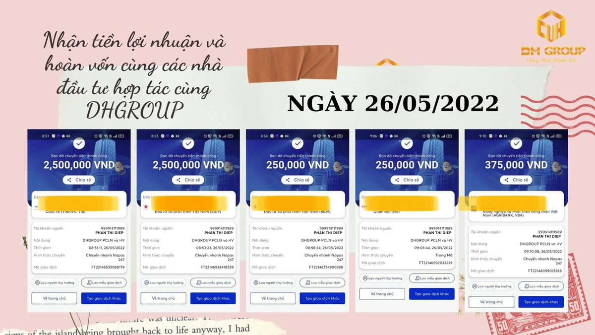 DH Group huy dong von khach hang, nang luc tai chinh co dam bao?