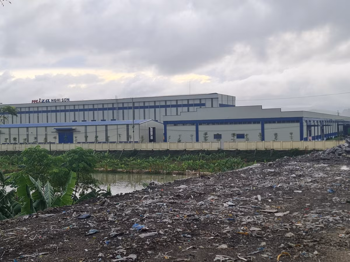Cong ty Miza Nghi Son bi xu phat gay o nhiem moi truong