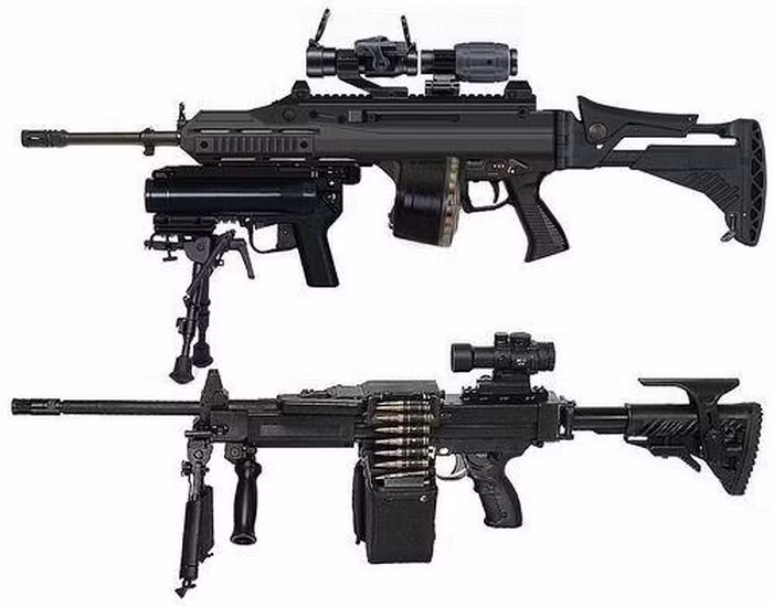 Nhà sản xuất IWI cung cấp 2 loại nòng cho NG-7 với độ dài khác nhau: nòng tiêu chuẩn dài 508 mm và một nòng khác cho lực lượng đặc biệt ngắn hơn, với độ dài chỉ 420mm.