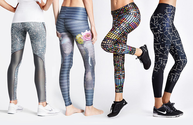 Ngoài ra, kiểu legging lòe loẹt cũng không thể phối với nhiều trang phục khác như legging đen truyền thống. Ảnh: Internet.