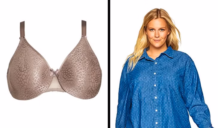 Chiếc áo ngực "thu nhỏ" vòng một: Nếu bạn muốn tạo ảo giác về một bộ ngực thon thả, hãy chọn kiểu áo ngực này. Thiết kế này khá ôm ngực và giúp vòng một trông thon gọn hơn nhiều.