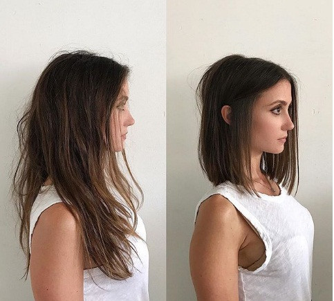 Xén bớt độ dài của mái tóc khiến cô ấy trẻ ra vài tuổi