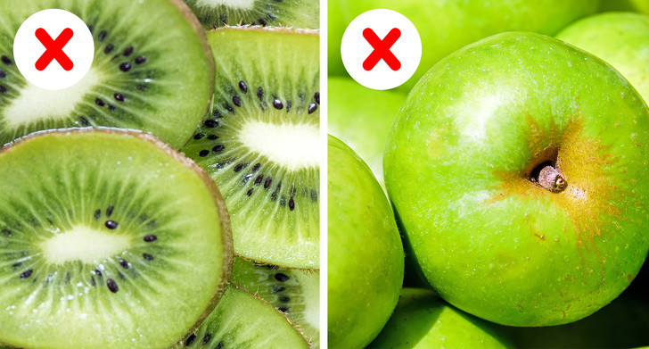 Trái cây ô nhiễm: Nếu đang ăn một loại trái cây thụ phấn như táo, kiwi, đào... rồi đột nhiên cảm thấy đôi môi và cổ họng nóng rang. Bạn có thể mắc hội chứng dị ứng phấn hoa.