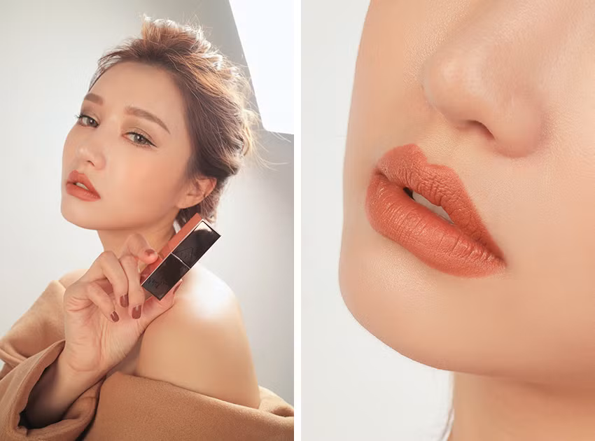 Tuy nhiên màu son này khá kén da, chúng khiến da của bạn xỉn đi kha khá thế nên màu son này phù hợp với những cô nàng có tông da sáng. 