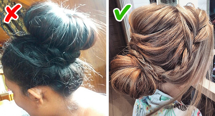 Búi to giữa đầu: Ngay sau khi xuất hiện, kiểu tóc búi này nhanh chóng trở thành xu hướng được nhiều cô gái yêu thích nhưng cũng sớm trở nên lỗi thời. Hãy thay thế bằng cách búi thấp, tự nhiên để có vẻ ngoài thanh lịch hơn.