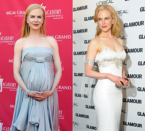Nicole Kidman có lẽ là bà bầu xinh đẹp nhất Hollywood. Trong suốt thời gian mang thai, vợ cũ Tom Cruise vẫn chăm chỉ tập bài tập yoga dành cho bà bầu để có thể nhanh lấy lại vóc dáng sau sinh và không tích tụ mỡ thừa.