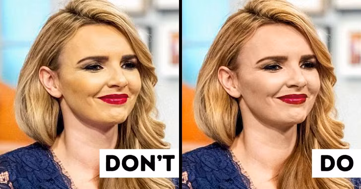 Không trang điểm xuống cổ: Khi trang điểm, nhiều phụ nữ thường quên bôi kem phần cổ. Thói quen xấu này tạo ra một cái nhìn khó coi vì sự khác biệt rõ ràng giữa mặt và cổ.