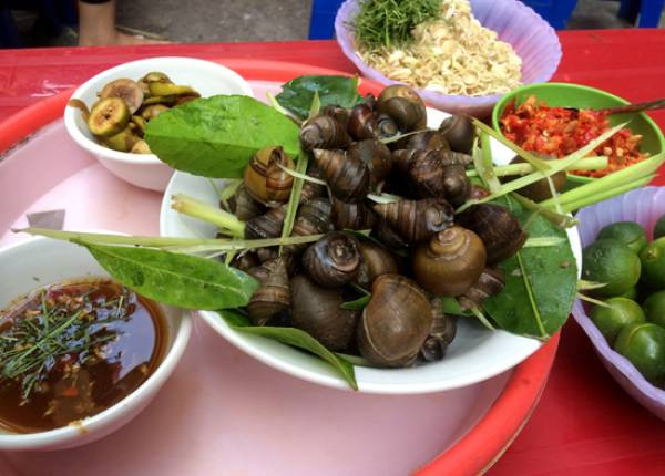 Thời tiết càng lạnh, người ta càng thích rủ nhau “chui” vào một quán ốc nóng ven đường, lẩy từng con ốc béo tròn ra chấm mắm để hít hà, xuýt xoa vị cay nồng thơm mùi sả ớt rất đặc trưng.