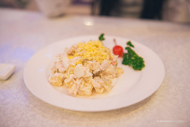 Đây là món salad khoai tây ở một nhà hàng.