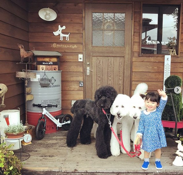 Mame dẫn ba người bạn cùng đi chơi. Ảnh: Instagram.