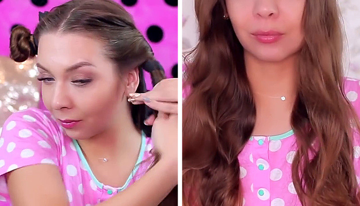 Uốn tóc xoăn bằng tất chân: Các bước thực hiện vô cùng đơn giản. Bạn chỉ cần chuẩn bị một chiếc quần tất cũ. Sau đó dùng tay nới lỏng vớ trước đưa tóc vào. Rồi bạn kéo tất lên bao cả phần tóc mái lại rồi xoắn phần vớ ở dưới thành nhiều vòng xoắn. Cách uốc tóc bằng vớ da làm tóc bạn xoăn gợn sóng và vào nếp.