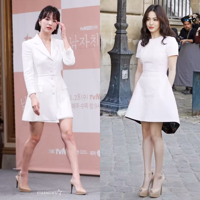 Từ lâu, Song Hye Kyo đã được công chúng ưu ái gọi là ngọc nữ, một trong những đại diện nhan sắc của cả làng giải trí xứ Hàn. Vẻ mong manh, trẻ trung của Song Hye Kyo khiến nhiều phụ nữ ghen tị.