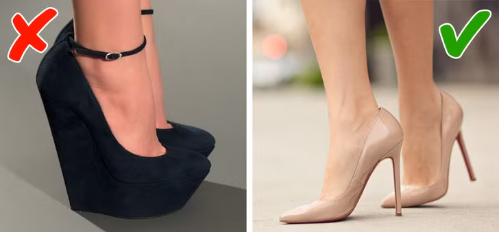 Giày cao gót là phụ kiện không thể thiếu đối với phụ nữ. Để mang đến sự thanh lịch, quý phái, chúng ta nên chọn những mẫu giày có thiết kế đơn giản, mũi nhọn, màu sắc trung tính. Ảnh: BS.