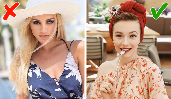 Mũ: Đừng ngại thử nhiều thiết kế mũ, nón khác nhau để tìm ra loại phù hợp nhất với bạn. Tuy nhiên, điều quan trọng là phải chọn thiết kế phù hợp với bộ trang phục cũng như hình dáng khuôn mặt bạn.