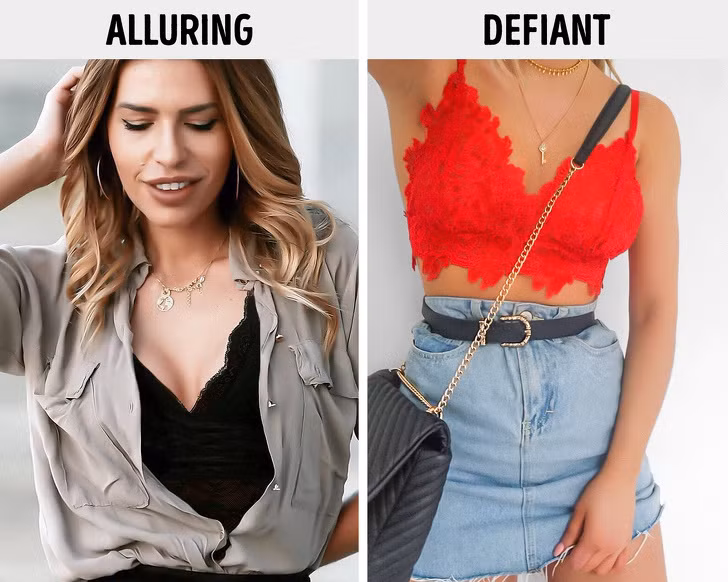 Bralette, còn được gọi là một loại áo lót không “phần cứng”, đang trở thành một phụ kiện thời trang chứ không chỉ là chiếc áo ngực đơn thuần. Bạn có thể phối bralette với chiếc váy và quần jean eo cao. Ngoài ra, mặc chúng bên trong chiếc áo choàng, áo len, áo khoác da trông cũng rất gợi cảm.