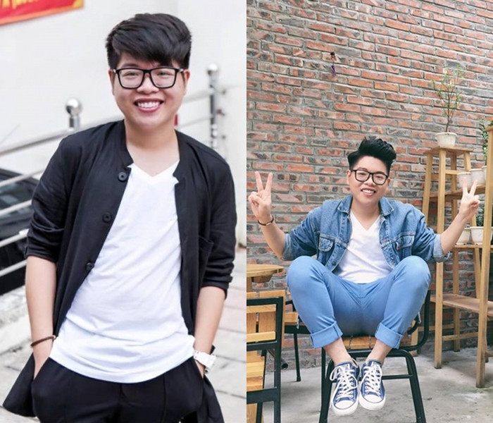 Đức Phúc trước khi phẫu thuật thẩm mỹ với vẻ ngoài khá mộc mạc, ngây ngô. 