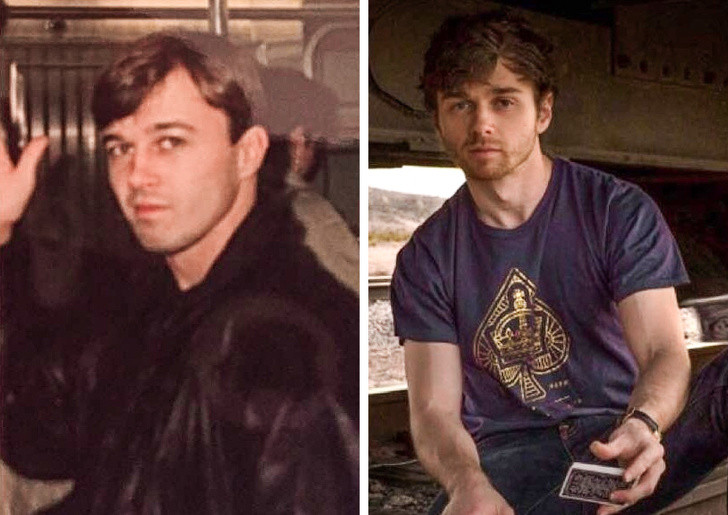 Bố và con trai khi 28 tuổi.