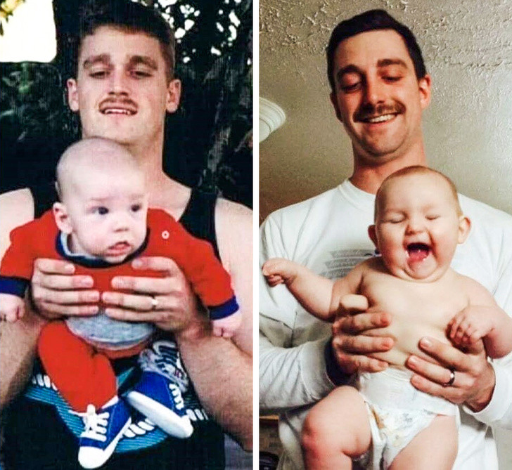 Hai bố con không thể chối cãi.