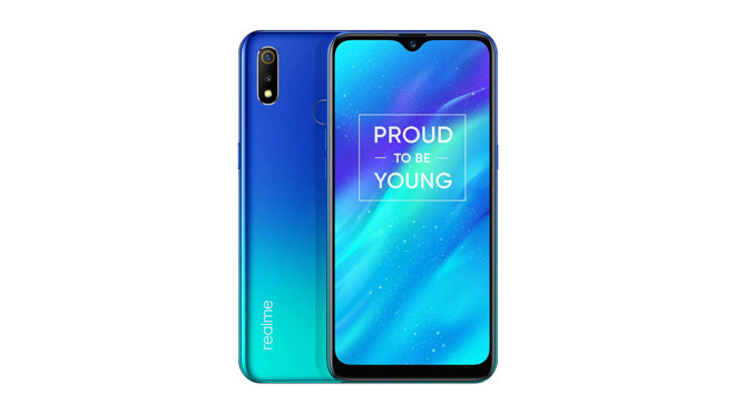  2. Realme 3 (pin 4230 mAh)Giá bán: 3,99 triệu đồng Hưởng ứng xu hướng thiết kế màn hình "giọt nước" của năm nay, Realme 3 cũng góp mặt trong danh sách này với ưu điểm giá rẻ - màn hình lớn - pin "trâu". Cụ thể, máy được trang bị màn hình 6,2 inch, pin 4230 mAh và có giá bán chưa đầy 04 triệu đồng. Con chip xử lý bên trong điện thoại là Helio P60 tầm trung, kết hợp với RAM 3GB, bộ nhớ trong 32GB. Cụm camera sau kép của máy có độ phân giải lần lượt là 13MP + 2MP; camera selfie đơn chất lượng 13MP cũng cho ảnh tự sướng đẹp không tì vết.
