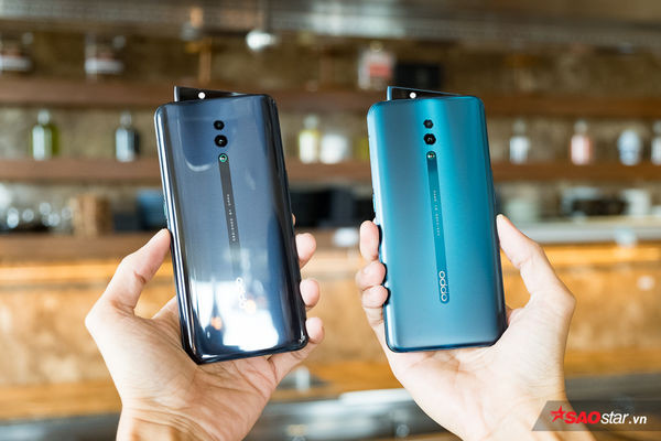 Điểm nhấn của OPPO Reno là phần camera pop-up mà hãng này gọi là thiết kế theo “vây cá mập”.