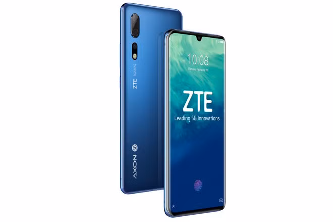 ZTE Axon 10 Pro 5G. Được công bố vào đầu năm nay tại MWC tại Barcelona (Tây Ban Nha), ZTE Axon 10 Pro 5G dự kiến sẽ ra mắt tại các thị trường 5G vào nửa đầu năm nay. Thiết bị sẽ đến với Trung Quốc, Phần Lan và Áo thông qua các nhà mạng. Về thông số kỹ thuật, điện thoại tự hào có chip Snapdragon 855, 3 camera chính và máy quét dấu vân tay được tích hợp bên trong màn hình.