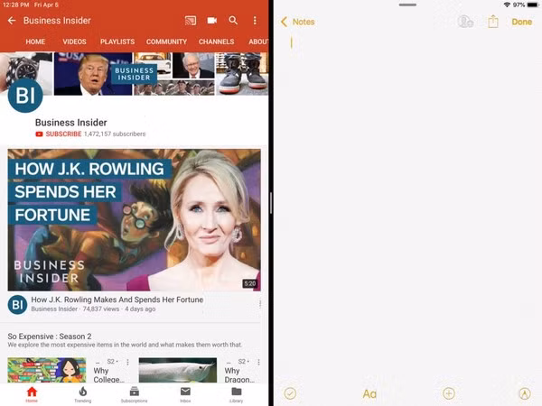  Khả năng đa nhiệm tốt hơn iPhone hiện chưa hỗ trợ khả năng chạy đa nhiệm hai ứng dụng trên cùng một màn hình. Khi iPhone càng ngày càng có màn hình lớn, đã đến lúc Apple bổ sung thêm các tính năng tận dụng thực tế này. Android đã hỗ trợ khả năng chia màn hình từ năm 2016 và các công ty như Samsung đã đưa nó lên điện thoại thậm chí từ trước đó. iPad hiện tại có hỗ trợ tính năng chạy nhiều hơn một ứng dụng cùng lúc trên cùng màn hình, tuy nhiên với iPhone thì không.