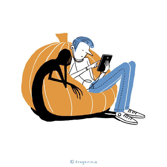 Thời buổi này, chỉ cần một chiếc điện thoại di động và tai nghe, chúng ta dường như có cả thế giới. Dần dần, con người lệ thuộc vào smartphone, không để ý đến những thứ xung quanh nữa.