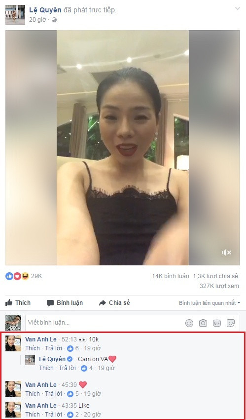 "Nữ hoàng phòng trà" và vợ đại gia kim cương thường khen ngợi nhau trên Facebook.