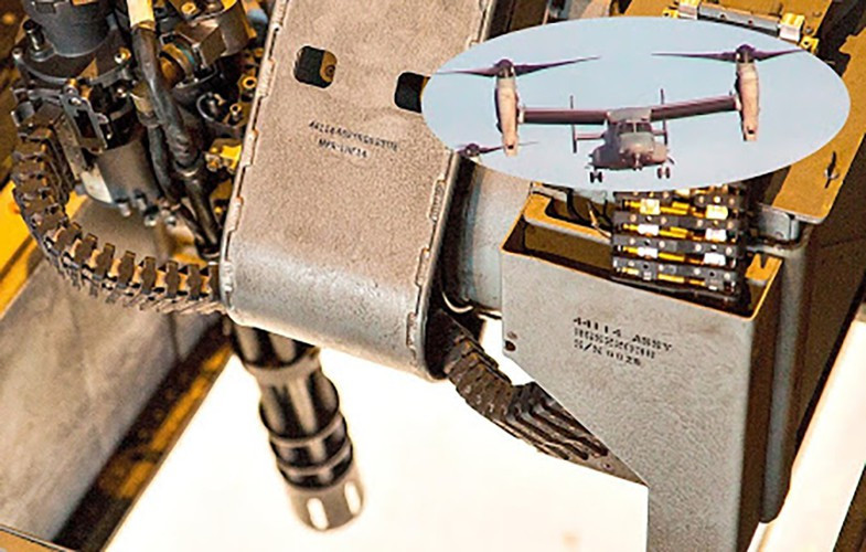 Hệ thống được thiết kế với ụ giá súng được điều khiển từ xa, được lắp một súng máy ổ quay đa nòng cỡ 7,62 mm GAU-17 có khả năng bắn đến 3.000 phát/phút, đạn chụm trong một khu vực hình vuông 1x1 mét trên khoảng cách 1.200 mét.