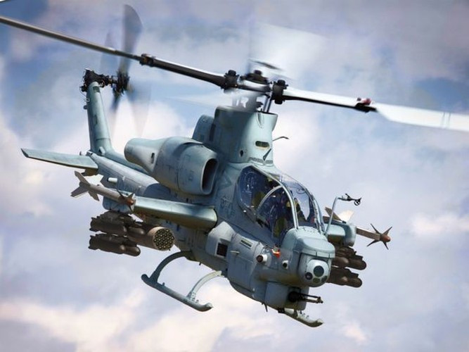 AH-1Z có thể trang bị tất cả các loại vũ khí dùng cho trực thăng tấn công của Mỹ.
