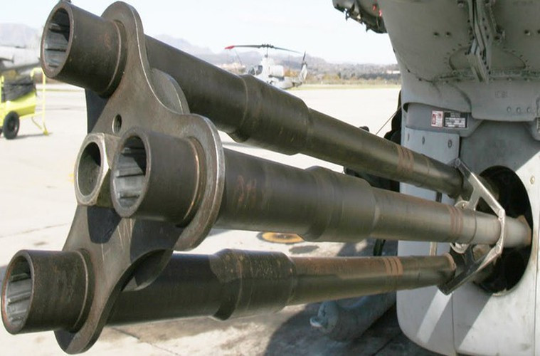 Số lượng trực thăng tấn công AH-1 Viper Philippines có thể mua từ Mỹ tối đa lên tới 6 chiếc. Cận cảnh pháo đa nòng 20mm trên trực thăng AH-1 Viper.