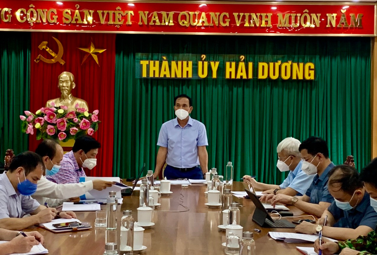 Dich phuc tap, Chu tich UBND tinh truc tiep chi dao TP Hai Duong chong dich-Hinh-4
