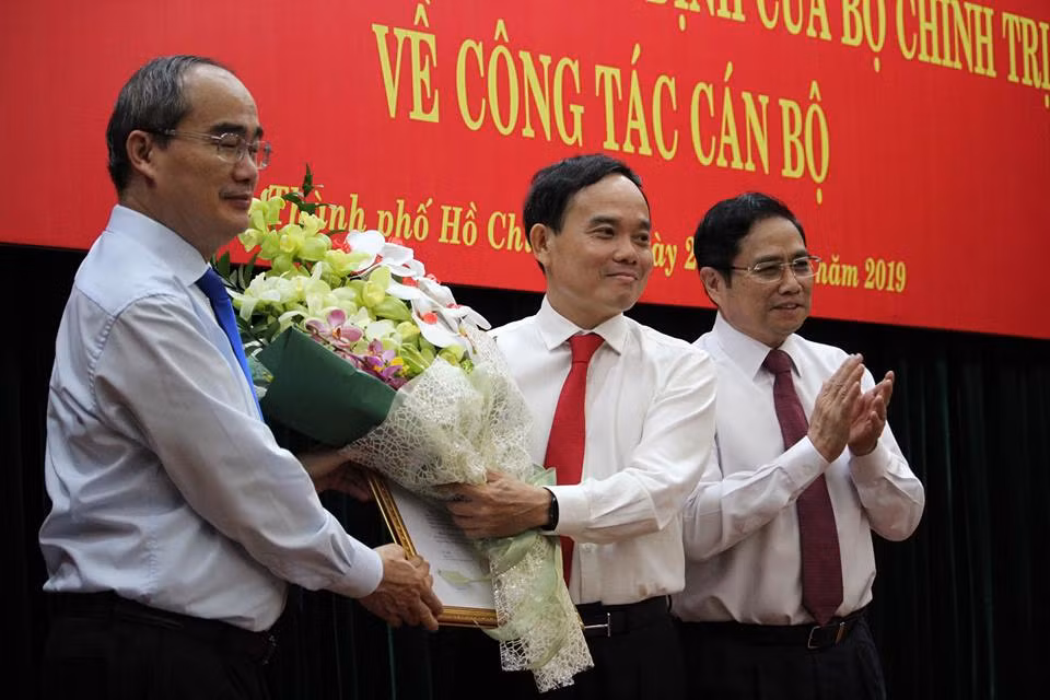 Ngày 27/2/2019, Bộ Chính trị quyết định điều động, bổ nhiệm ông giữ chức Phó Bí thư Thường trực Thành uỷ TP Hồ Chí Minh. Ảnh: SGGP 