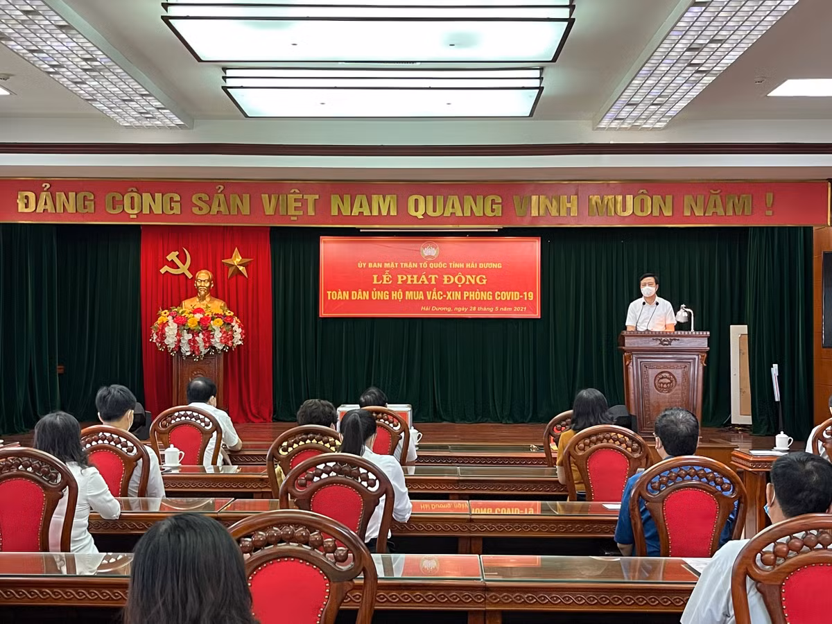 Hai Duong: Hon 70 ty ung ho Quy vaccine COVID-19 ngay khi phat dong