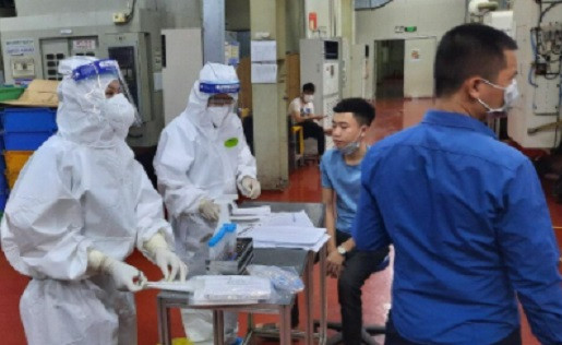 Bac Giang: 8 cong nhan Cong ty Shin young Viet Nam mac COVID-19