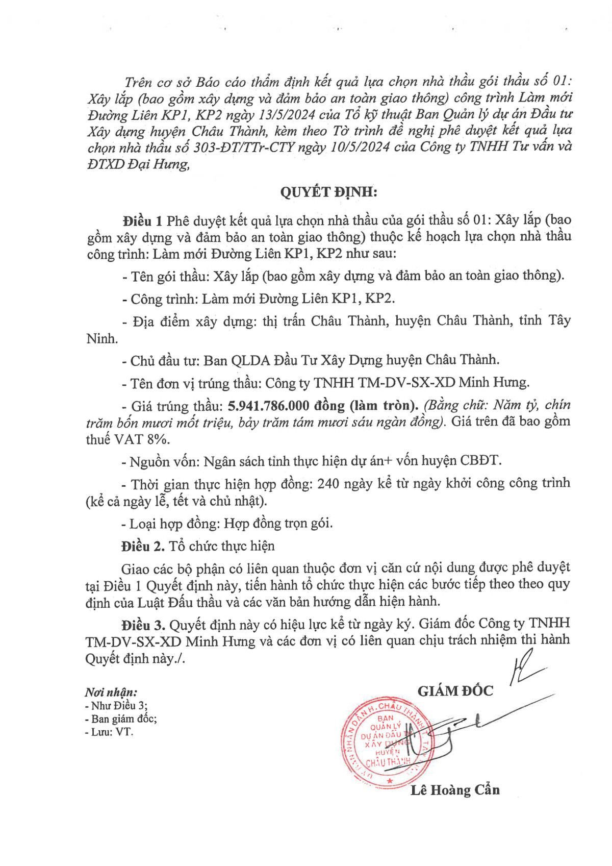 Tay Ninh: Cty Minh Hung “nha thau ruot” cua don vi moi thau Dai Hung?-Hinh-3