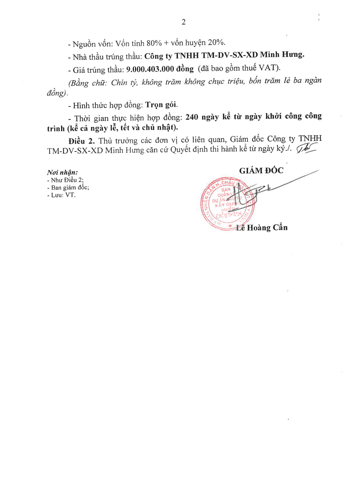 Tay Ninh: Cty Minh Hung “nha thau ruot” cua don vi moi thau Dai Hung?-Hinh-2