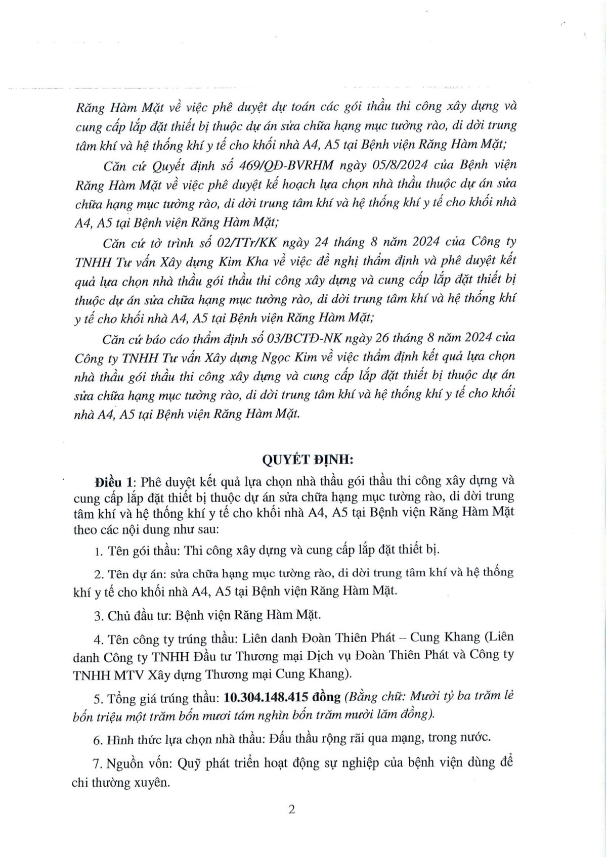 Công ty Cung Khang: Nhà thầu lâu năm của BV Răng Hàm Mặt TP HCM? - Hình 3 Cong ty Cung Khang: Nha thau lau nam cua BV Rang Ham Mat TP HCM?-Hinh-3