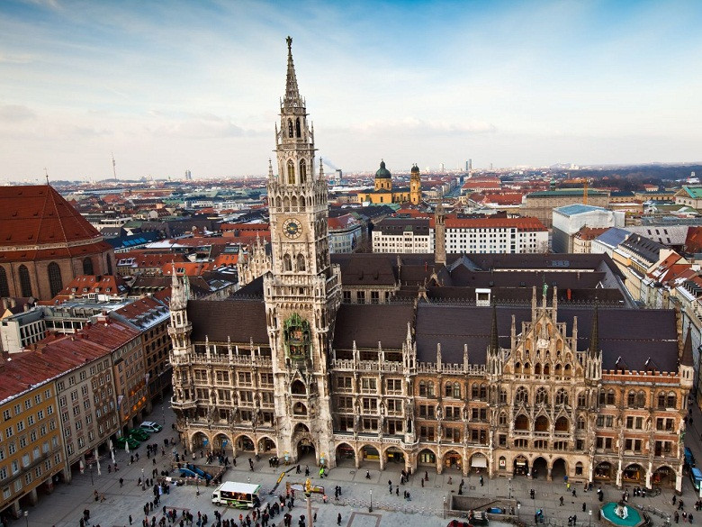Đứng ở vị trí thứ tư là thành phố Munich của Đức. Nơi đây tập trung nhiều tòa nhà lâu đời và viện bảo tàng. Ảnh: muenchen.de.