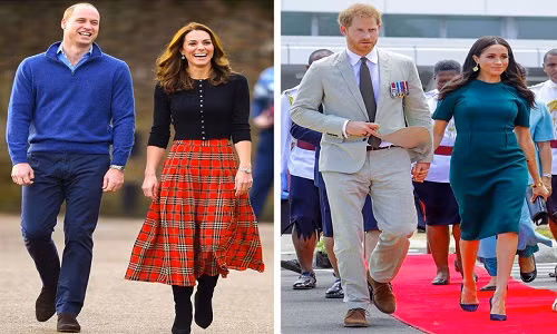 Dư luận có lẽ sẽ thắc mắc vì sao vợ chồng Hoàng tử William thường không nắm tay nhau khi xuất hiện trước công chúng, còn Hoàng tử Harry và Công nương Meghan Markle thì ngược lại. Ảnh: BS.