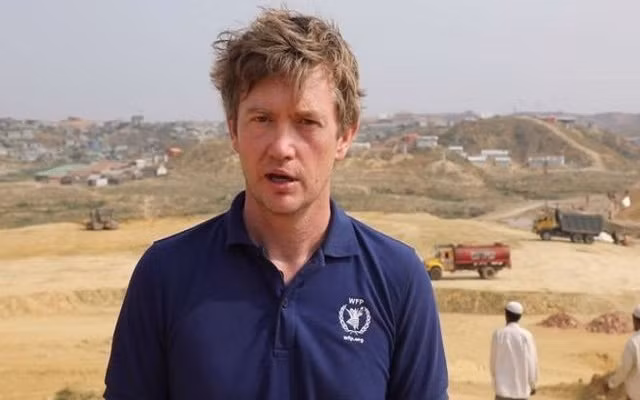 Anh Micheál Ryan, 39 tuổi đến từ Ireland, làm việc cho Chương trình Lương thực Thế giới của Liên Hợp Quốc.