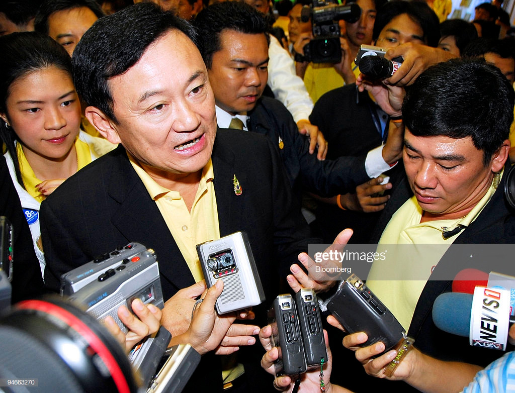 Tháng 2/2001, ông Thaksin được bầu làm Thủ tướng Thái Lan và giữ cương vị này cho tới khi chính phủ của ông bị quân đội lật đổ vào năm 2006. Ảnh: ABC.