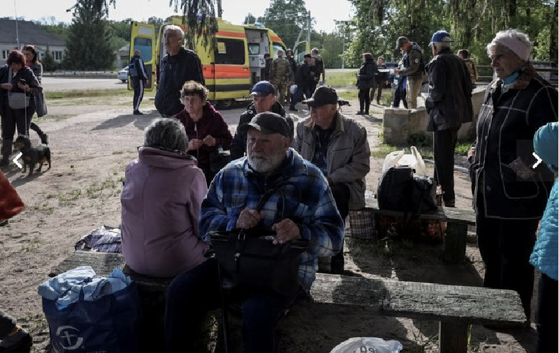 Đã có một cuộc sơ tán hàng loạt người dân Ukraine ở thành phố Pokrovsk trong nhiều tuần, với hàng nghìn người được cho là đã phải rời bỏ nhà cửa. Ảnh: Reuters.